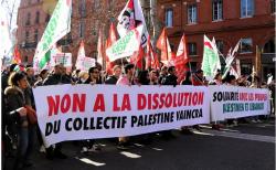 Collectif palestoine vaincra dissout