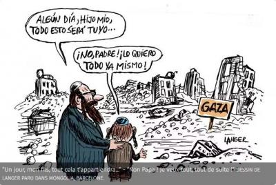 Courrier international a gaza