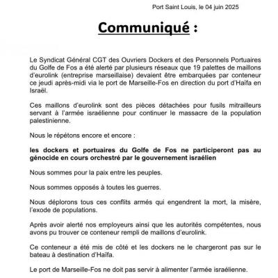 Communique cgt fos